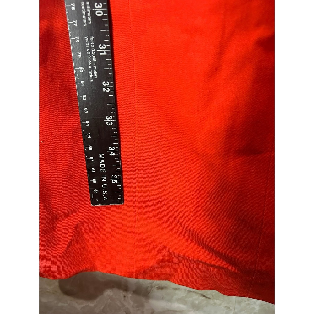 Banana Republic Red Sheath Dress Square Neck Cap Sleeve Size 10 Cocktail Work - Picture 5 of 8